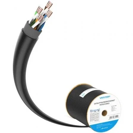 Vention IHLB305 Bobina Cable RJ45 UTP Cat.6 305m Negro 23AWG Vention IHLB305 Bobina Cable RJ45 UTP Cat.6 305m Negro 23AWG